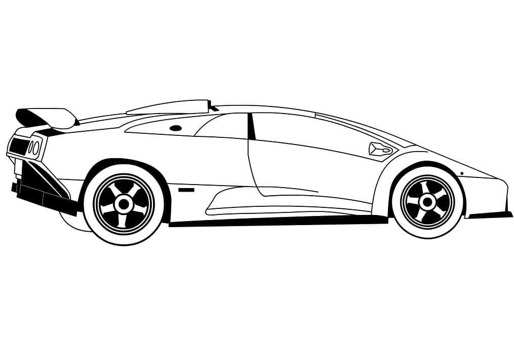 Lamborghini fantastisk bil Tegninger til Farvelægning