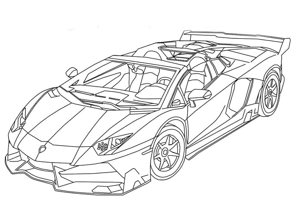 Lamborghini gratis 2 Tegninger til Farvelægning