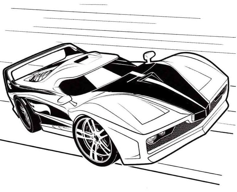 Lamborghini på vej Tegninger til Farvelægning