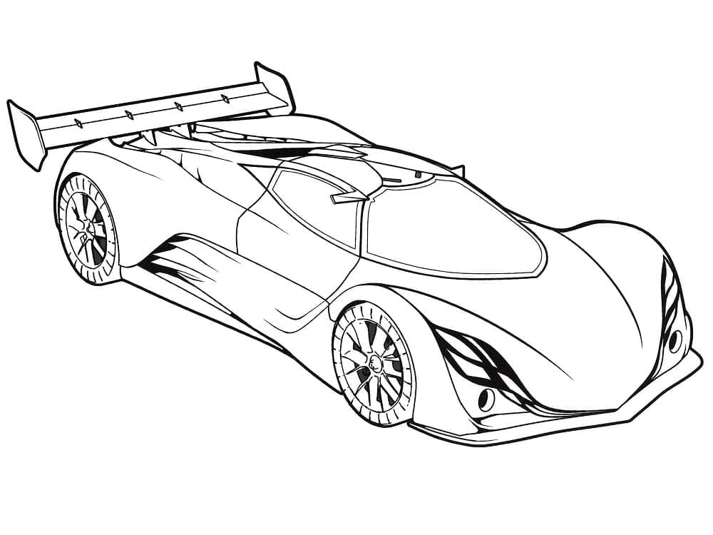 Lamborghini racerbil Tegninger til Farvelægning