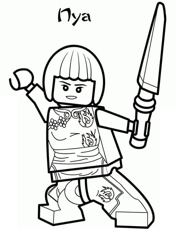 Lego Ninjago Nya Tegninger til Farvelægning