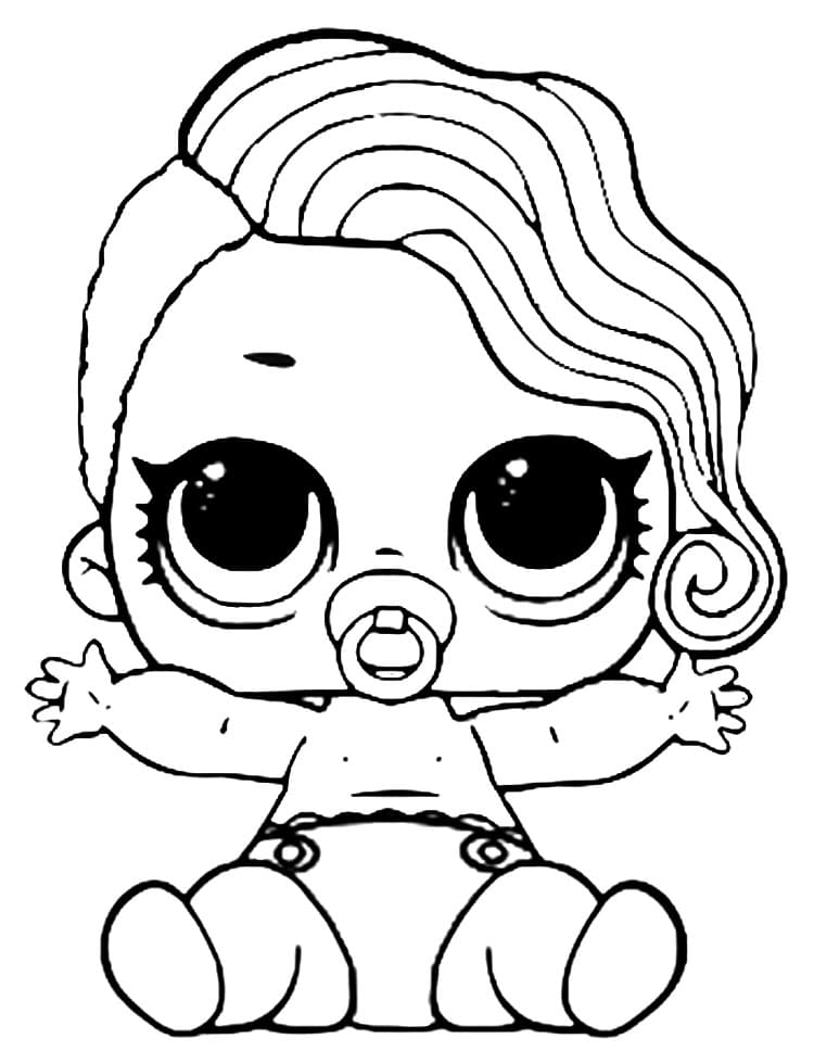 Lil Splash-Dronning LOL Surprise Doll Tegninger til Farvelægning