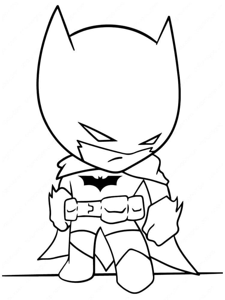 Lille Batman Tegninger til Farvelægning