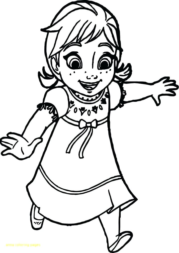 Lille Prinsesse Anna Tegninger til Farvelægning