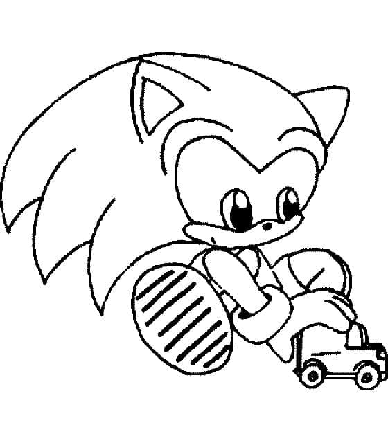 Lille Sonic Tegninger til Farvelægning
