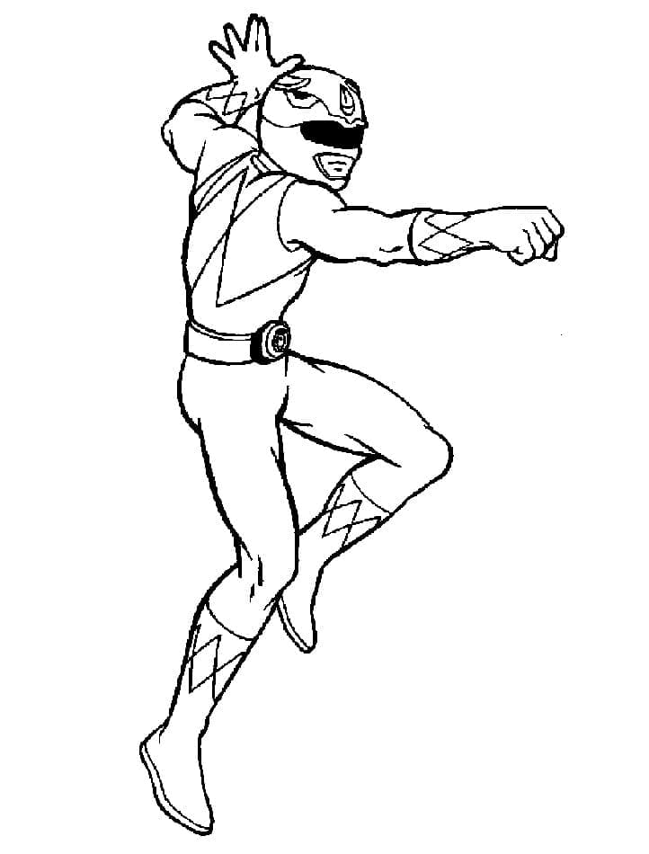 Mægtige Morphin Power Rangers Tegninger til Farvelægning