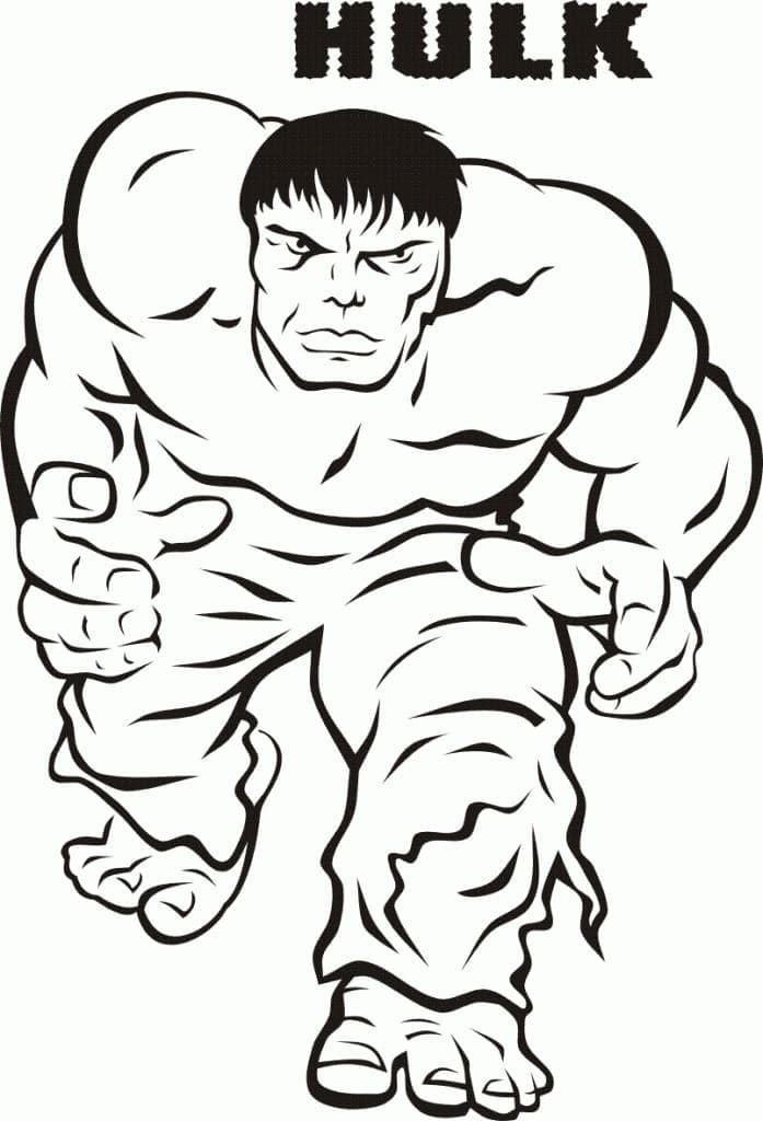 Marvel Hulk Tegninger til Farvelægning