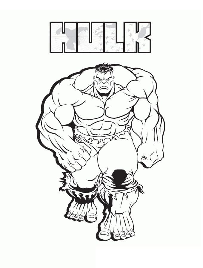 Meget Vred Hulk Går Tegninger til Farvelægning