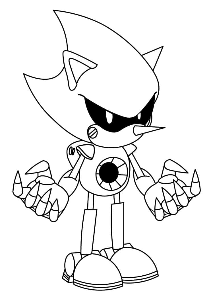 Metal Sonic Tegninger til Farvelægning