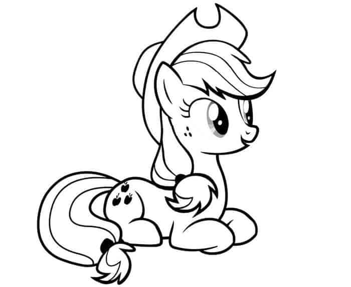 My Little Pony Applejack Tegninger til Farvelægning