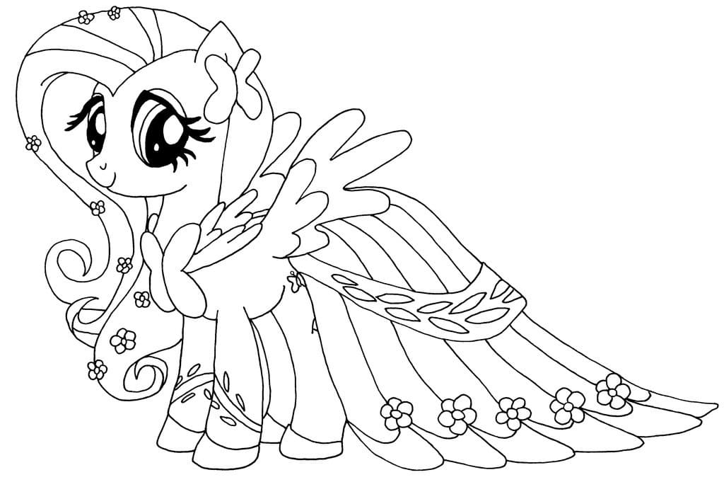 My Little Pony Fluttershy Tegninger til Farvelægning