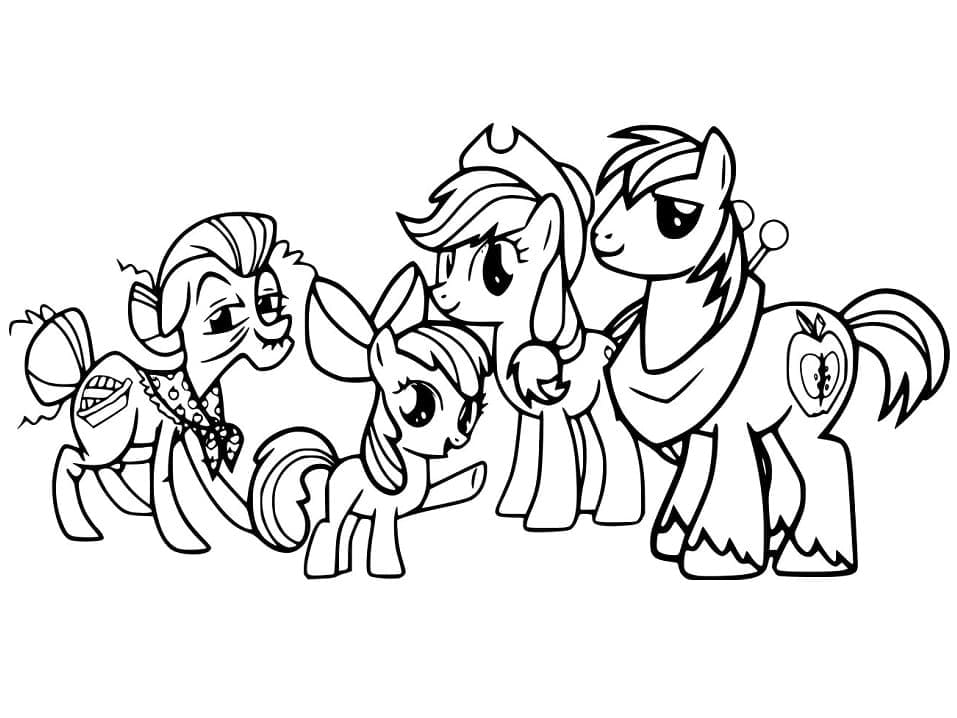 My Little Pony Kan Udskrives Tegninger til Farvelægning