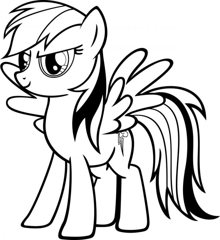 My Little Pony Rainbow Dash Tegninger til Farvelægning
