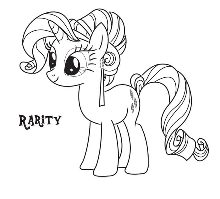 My Little Pony Rarity Tegninger til Farvelægning