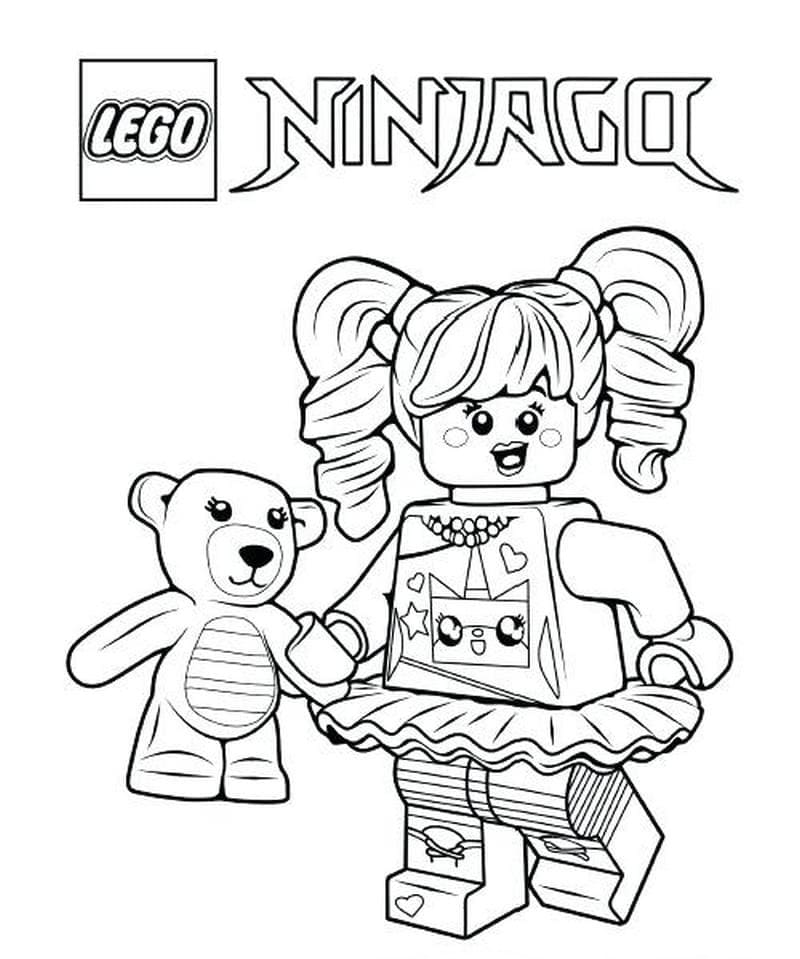 Ninjago Sød Tegninger til Farvelægning