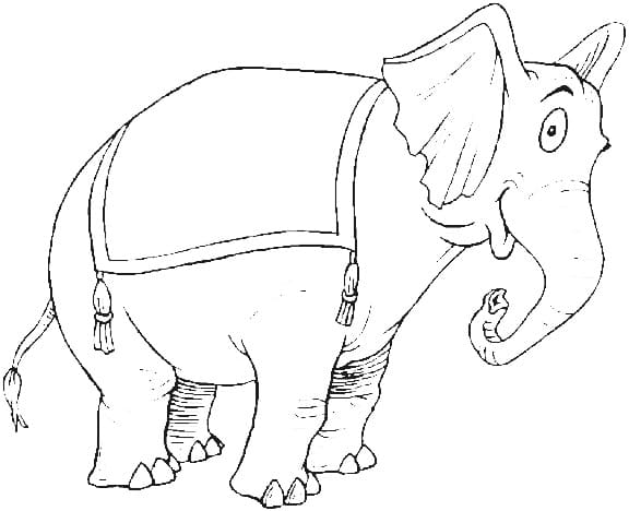 Normal Tegning Elefant Tegninger til Farvelægning
