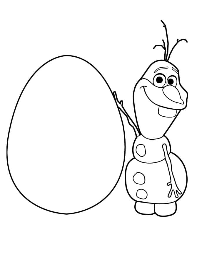 Olaf Og Det Store æg Tegninger til Farvelægning