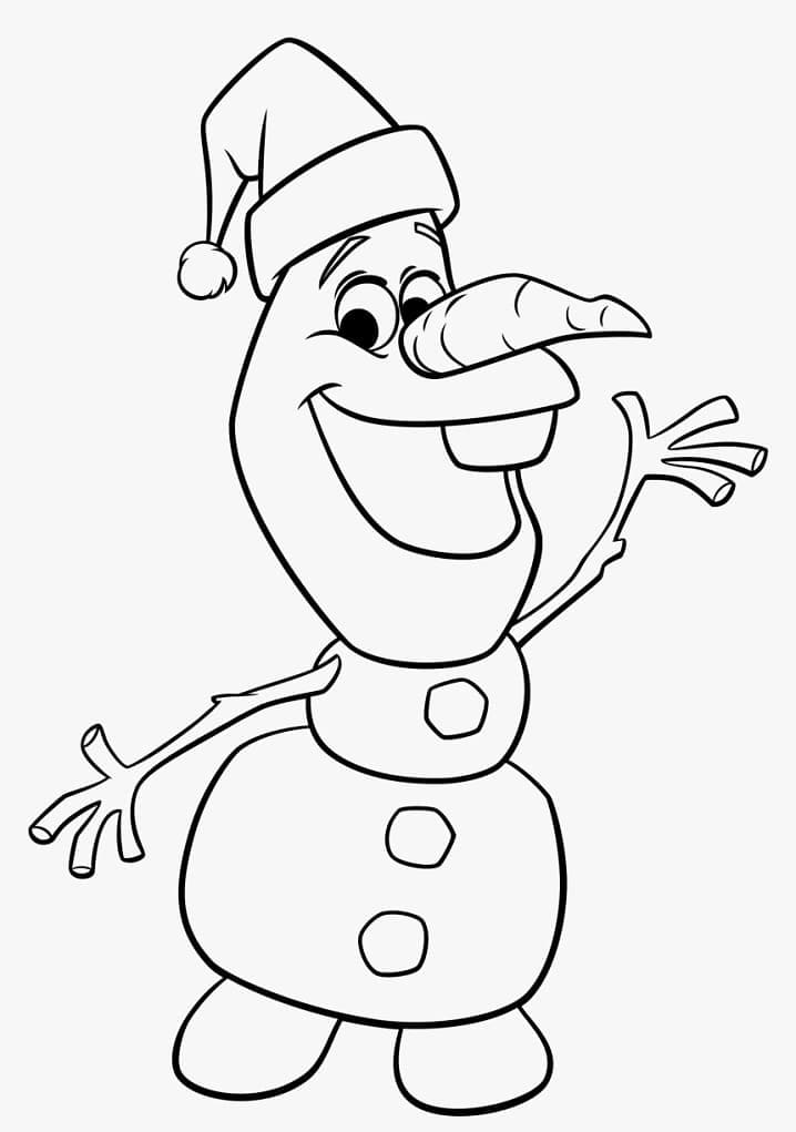 Olaf Til Jul Tegninger til Farvelægning