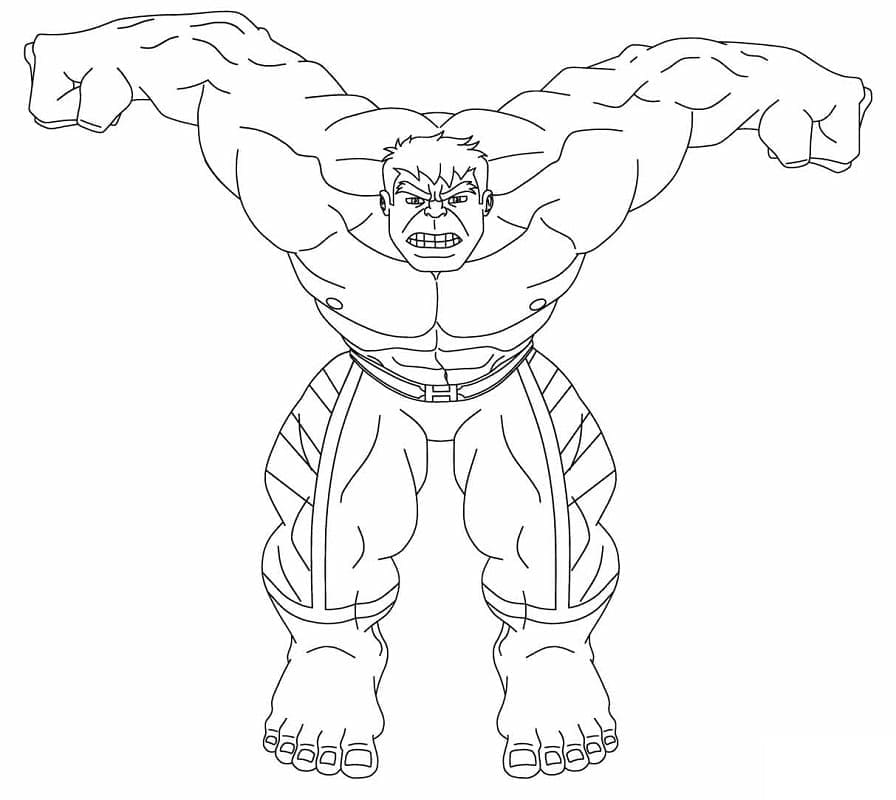 Perfekt Hulk Tegninger til Farvelægning