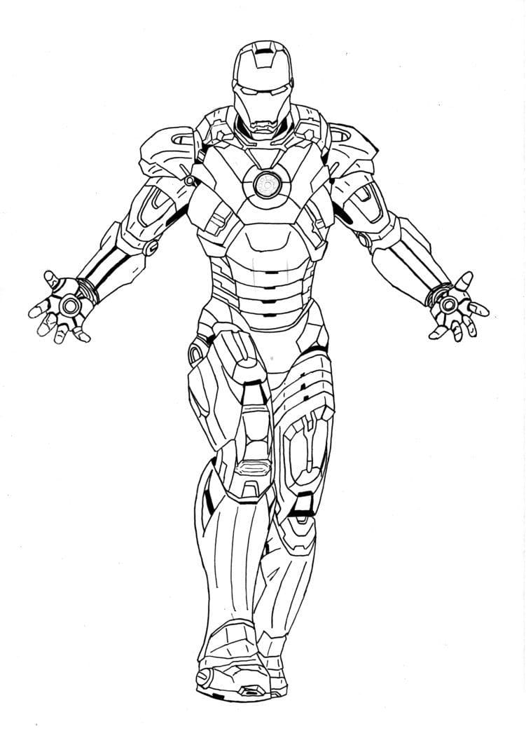 Perfekt Iron Man Tegninger til Farvelægning