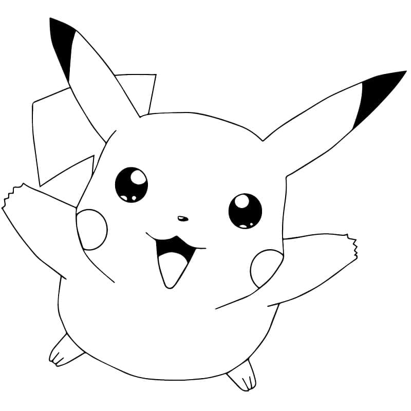 Pikachu Gratis Idé Tegninger til Farvelægning
