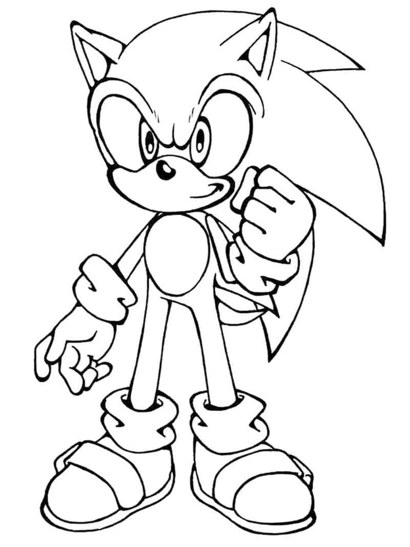 Pindsvinet Sonic Tegninger til Farvelægning