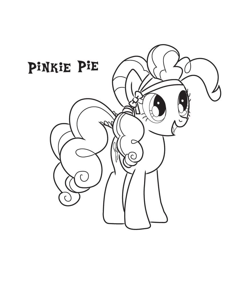 Pinkie Pie fra My Little Pony Tegninger til Farvelægning
