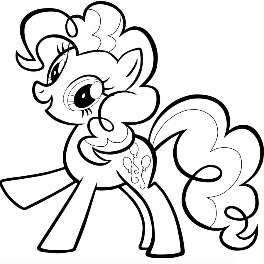 Pinkie Pie i My Little Pony Tegninger til Farvelægning