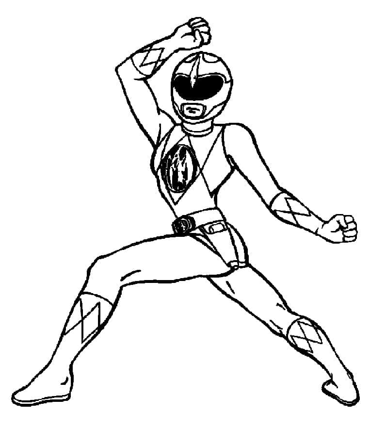 Power Rangers Mægtige Morfin Tegninger til Farvelægning