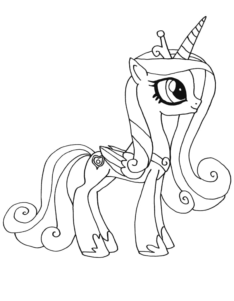 Prinsesse Kadence fra My Little Pony Tegninger til Farvelægning