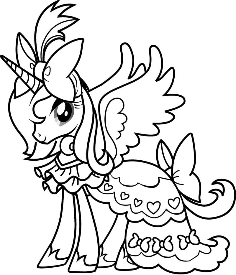 Prinsesse Luna My Little Pony Tegninger til Farvelægning