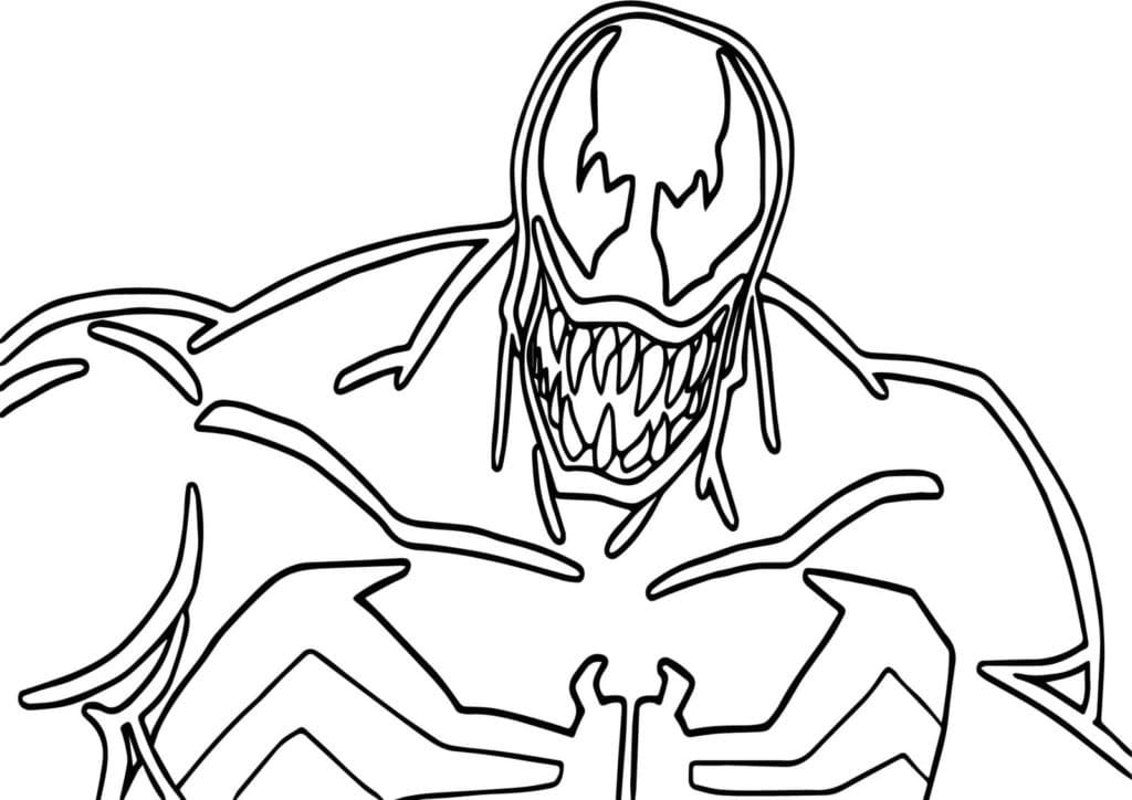 Printbar Venom Til Børn Tegninger til Farvelægning