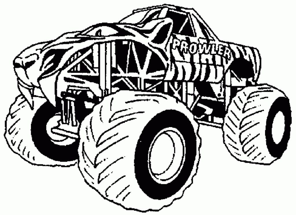 Prowler Monster Lastbil Tegninger til Farvelægning