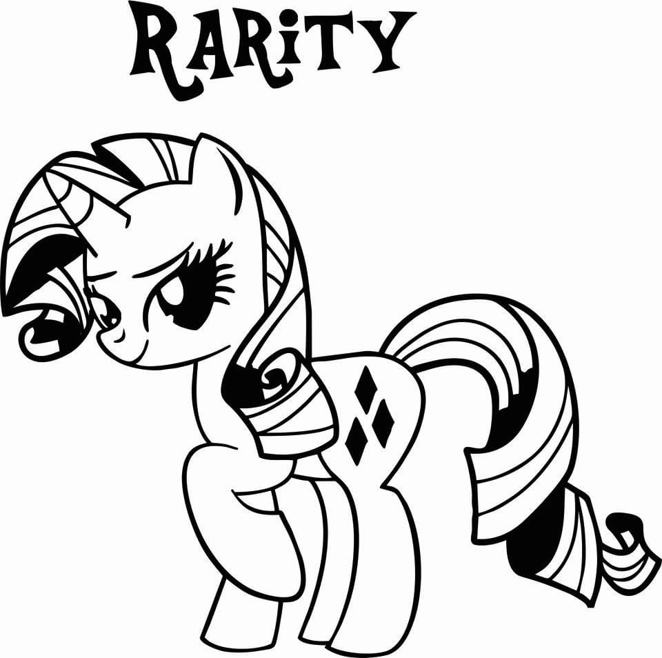 Rarity My Little Pony Tegninger til Farvelægning