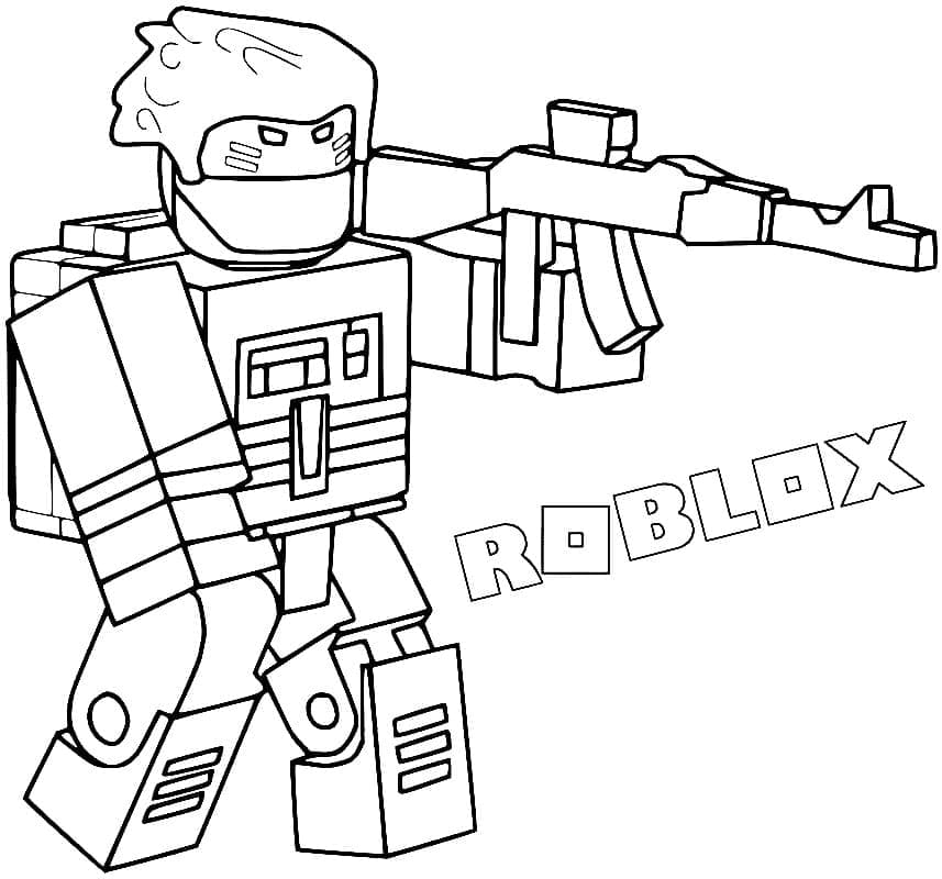 Roblox Bandit Tegninger til Farvelægning