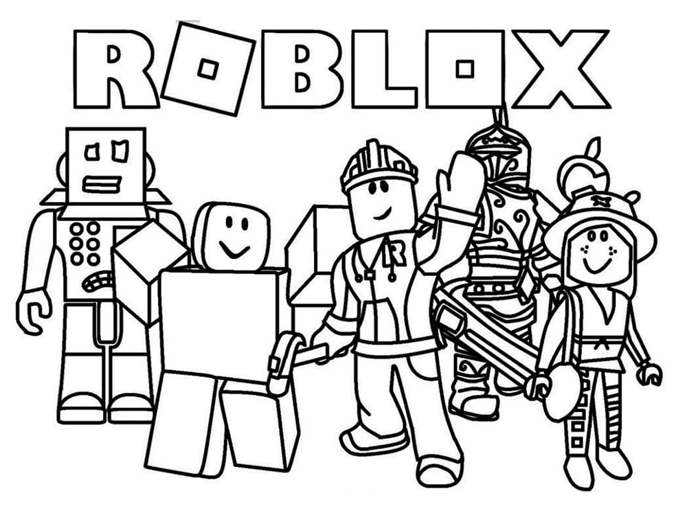 Roblox-Karakterer Tegninger til Farvelægning