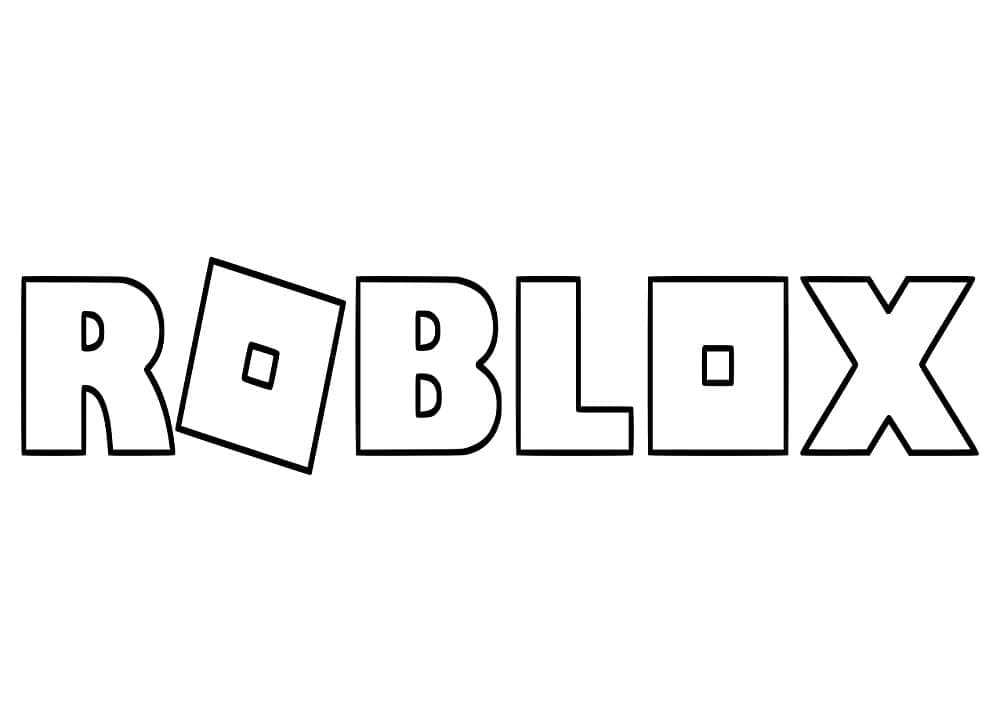 Roblox Logo Tegninger til Farvelægning