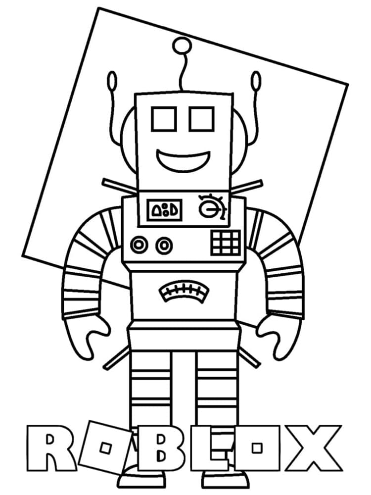 Robot Roblox Tegninger til Farvelægning
