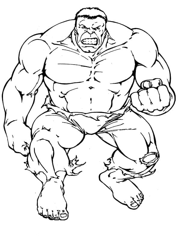 Simpel Hulk Tegninger til Farvelægning