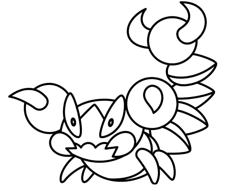 Skorupi Pokemon Tegninger til Farvelægning