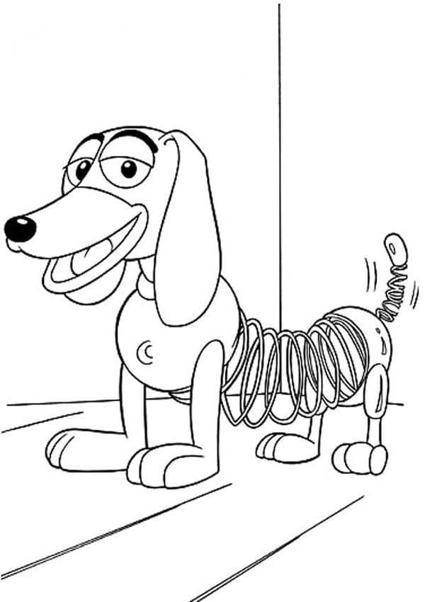 Slinky fra Toy Story Tegninger til Farvelægning