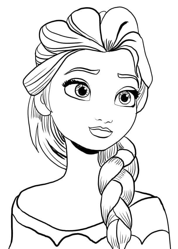 Smukke Elsa Tegninger til Farvelægning