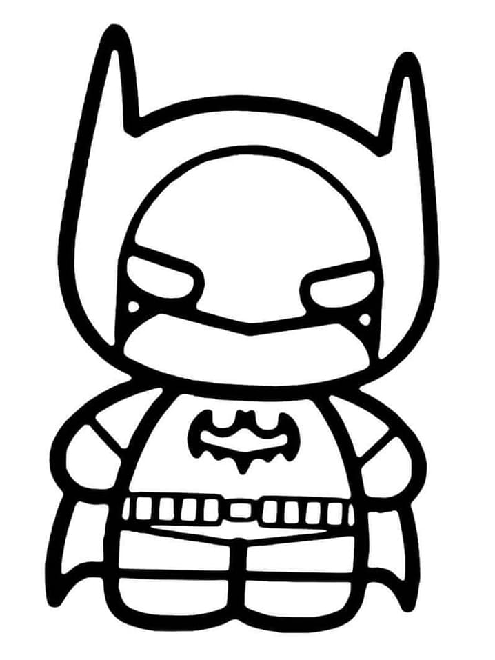 Sød Batman Tegninger til Farvelægning