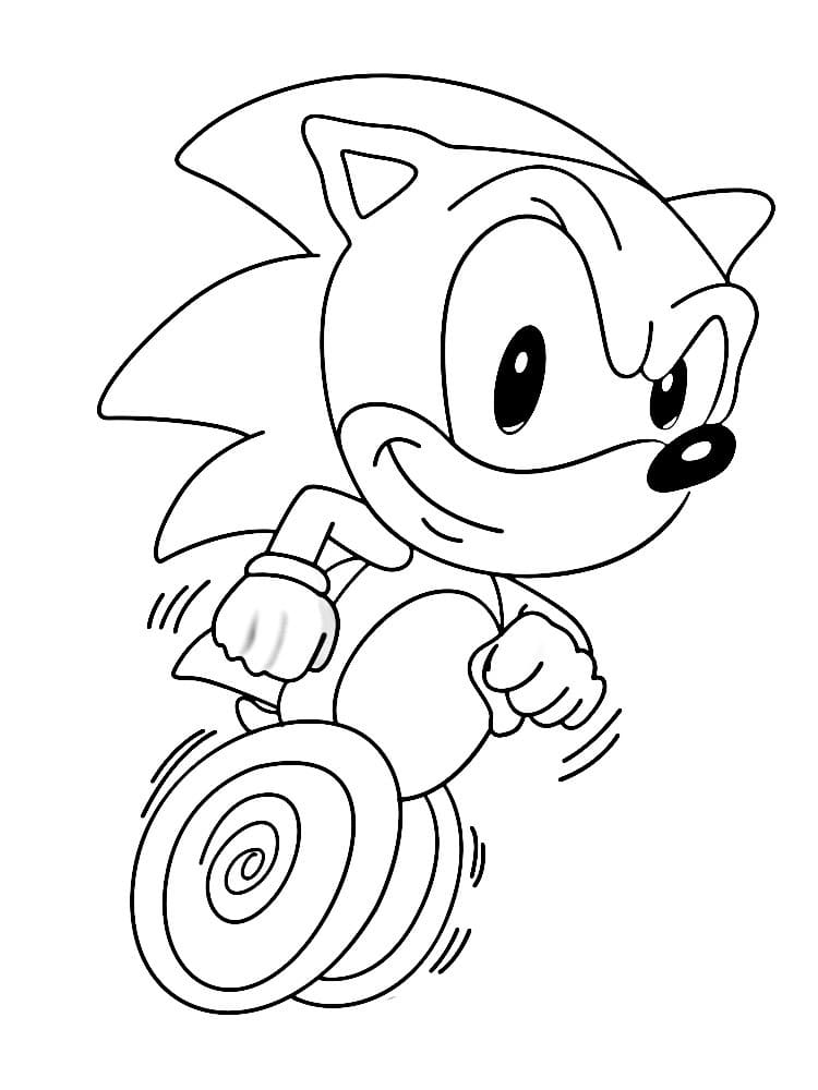 Søde Sonic Tegninger til Farvelægning