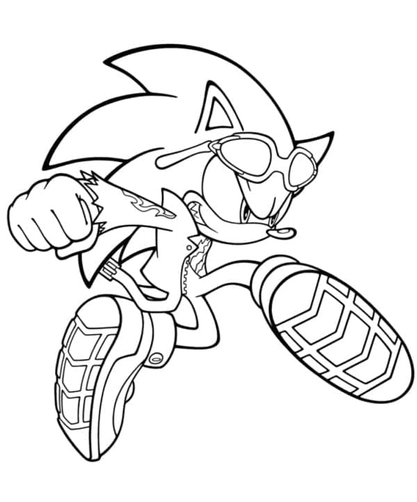 Sonic Gratis Billeder Tegninger til Farvelægning