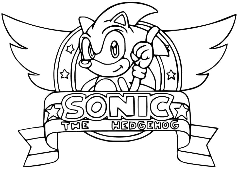 Sonic Logo Tegninger til Farvelægning