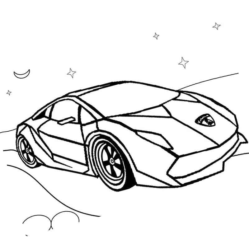 Speed bil Lamborghini Tegninger til Farvelægning