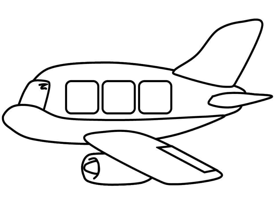 Store Flyvemaskine Tegninger til Farvelægning