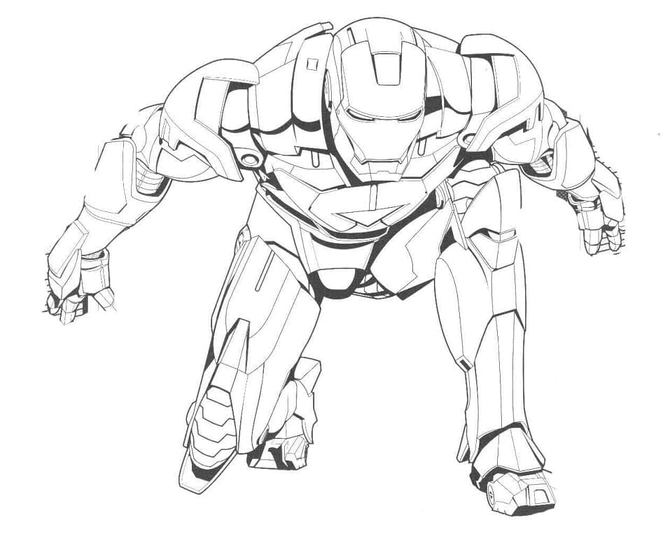 Store Iron Man Tegninger til Farvelægning