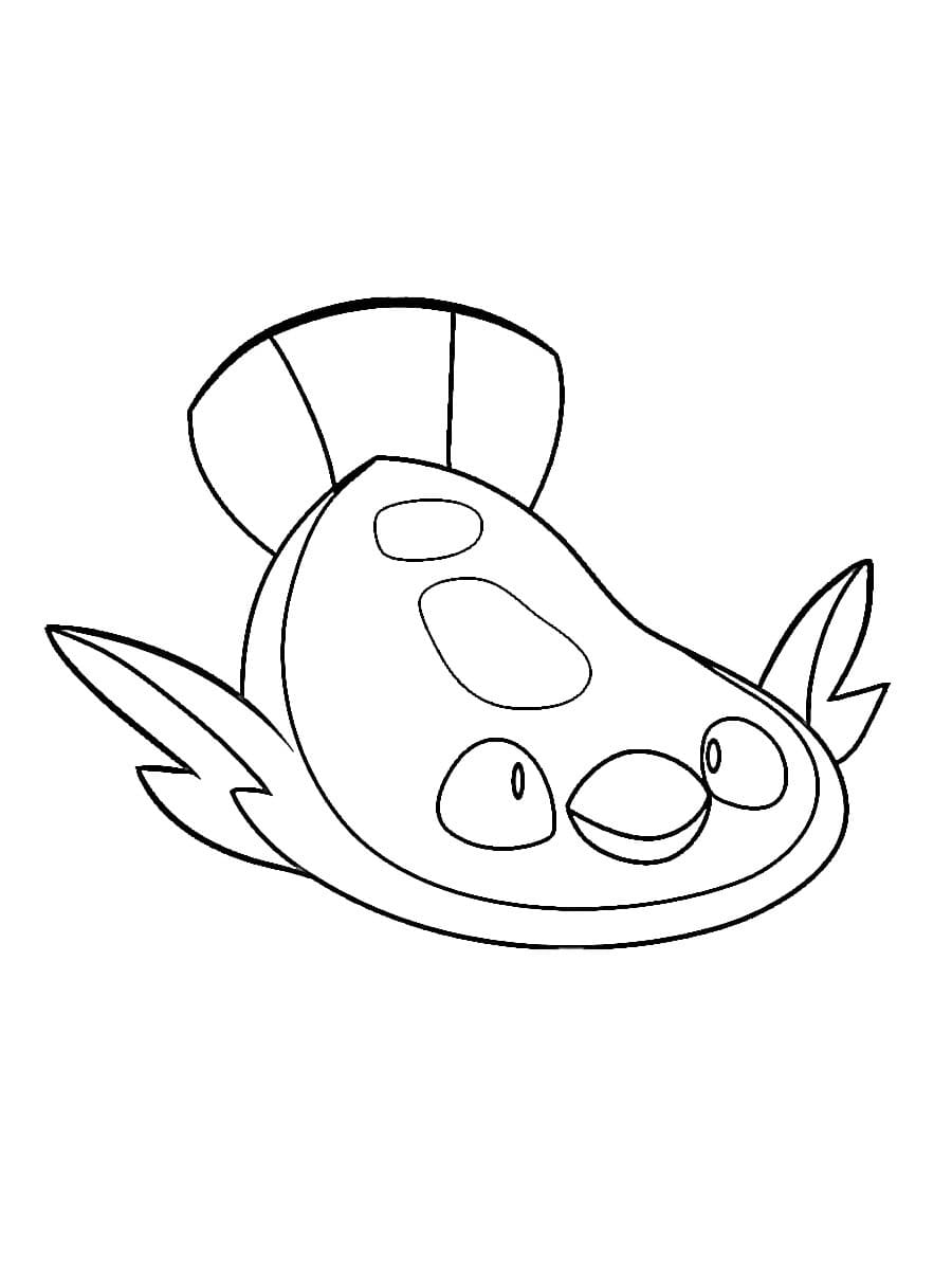 Stunfisk Pokemon Tegninger til Farvelægning